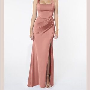 Azazie Elegant bridesmaid formal Rosette Dress